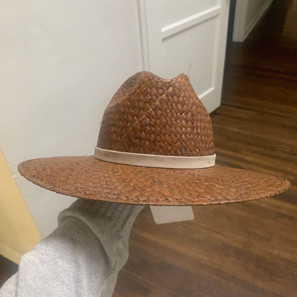 Janessa Leone Asher Straw Hat in Brown size Small